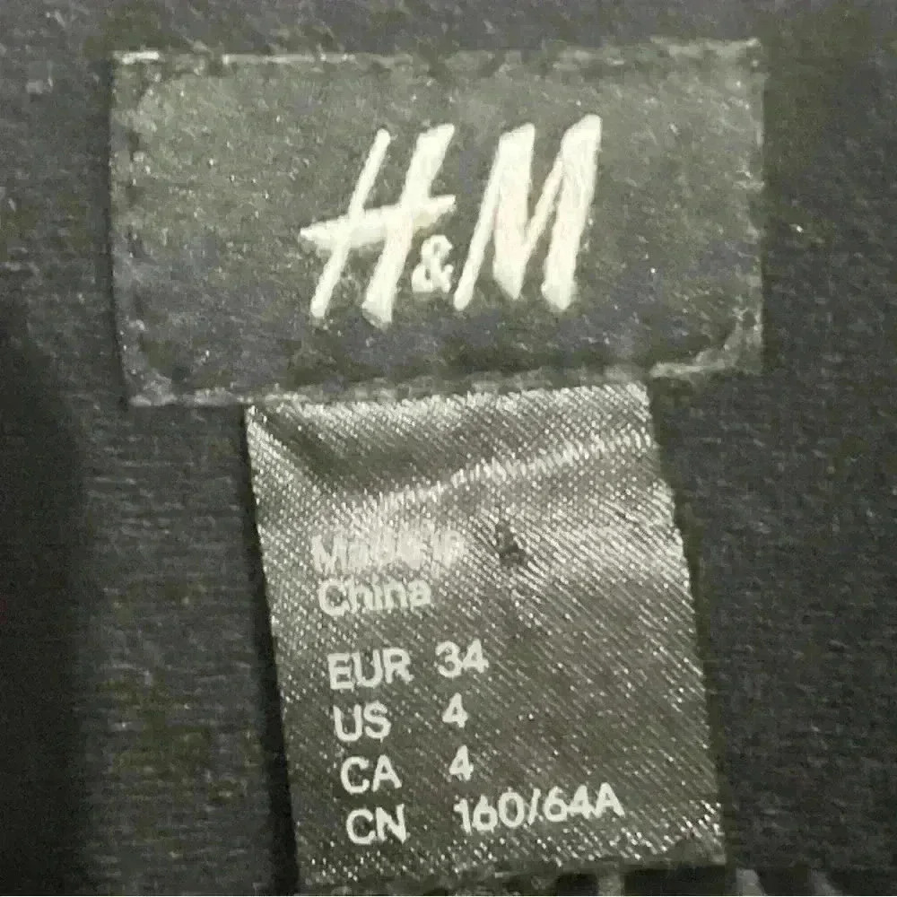 H&M Women’s Black Office Work Stylish Wool  Timeless Skirt 4 Small - Picture 2 of 11